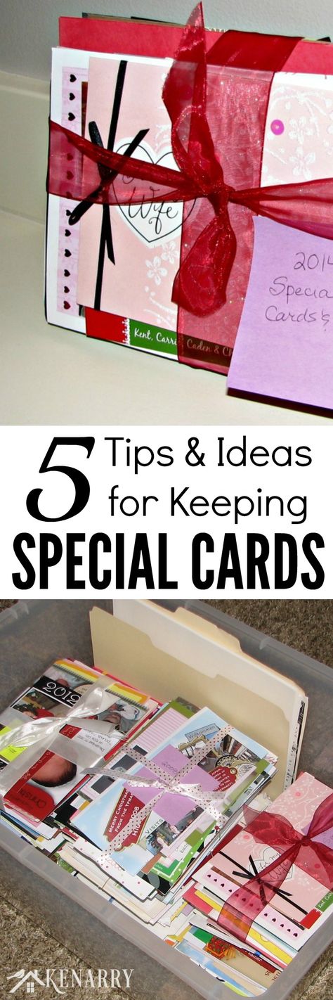 These are great tips and ideas for keeping special cards and notes you get during the year for birthdays, anniversaries, holidays, and thank you cards. Special Birthday Cards, Creative Organization, Card Sentiments, Crafting Paper, Card Storage, Special Cards, Special Birthday, Craft Tutorials, Kids Cards