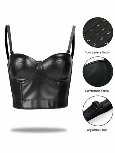 Bra Top Pattern, Corset Bra Top, Party Bra, Corsets Fashion, Bra Materials, Leather Bra, Steampunk Corset, Corset Bra, Waist Trainer Corset