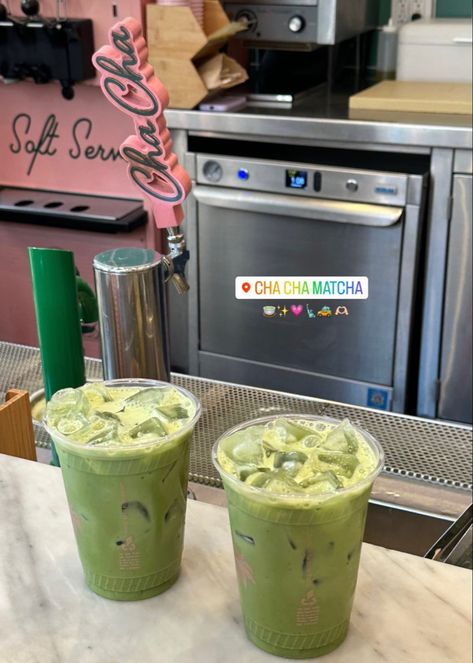 Pink matcha cha cha matcha aesthetic yummy food that girl for you page Matcha