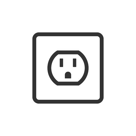 Electrical outlet icon in black and whit... | Premium Vector #Freepik #vector #electric-plug #power-plug #socket #plug Power Socket Design, Draw Electricity, Electrical Symbols Drawings, Electrical Logo Symbols, Auto Electrical Logo, Electric Icon, Electric Outlets, Electric Plug, Electric Shock