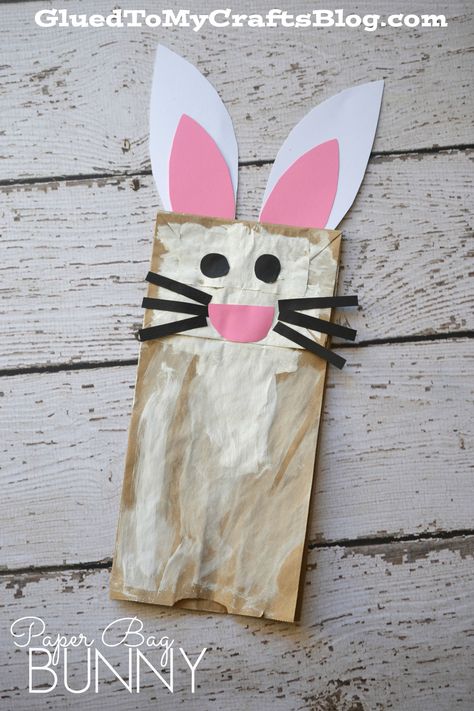 Paper Bag Bunny {Kid Craft} Paper Bag Bunny, Easter Bunny Template, Easter Craft Projects, Paper Bunny, Bunny Templates, Paper Bag Crafts, Paper Bag Puppets, Fun Easter Crafts, Easter Preschool