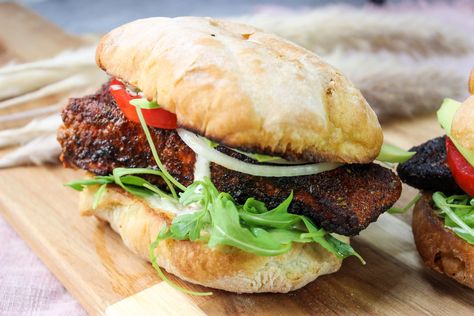 Simple Homemade Blackened Salmon Sandwich Ginger Soy Cod, Marinated Cod, Cod Fish Recipe, Cod Fish Recipes, Salmon Sandwich, Cooking Fish, Blackened Salmon, Salmon Seasoning, Mediterranean Chicken