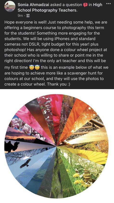 High School Photography Lessons, High School Photography Projects, Middle School Photography, Theory Aesthetic, Spaces Photography, Color Wheel Projects, I Am Responsible, High School Photography, High School Project