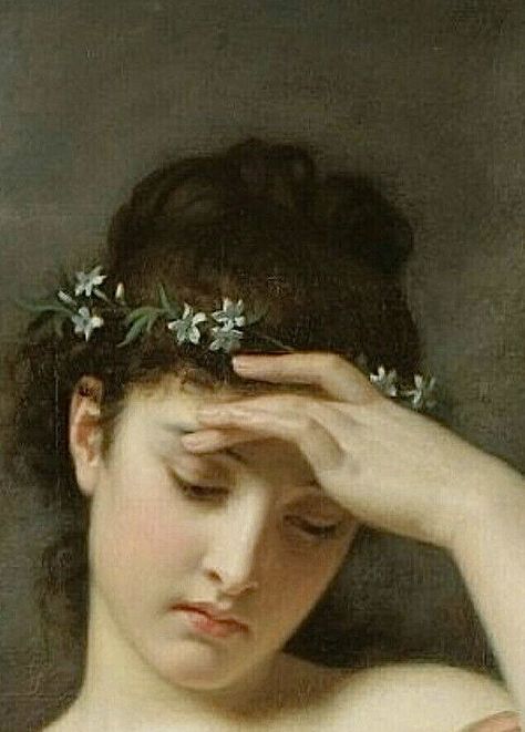 Hugues Merle LE SONGE D'HÉBÉ OU HÉBÉ APRÈS LA CHUTE HUGUES MERLE ; HEBE DAY-DREAMING OR HEBE AFTER HER FALL ; SIGNED AND DATED LOWER LEFT 1880 ; OIL ON CANVAS Hugues Merle, Istoria Artei, Tableau Art, Classic Paintings, Old Paintings, Art Memes, Classical Art, Old Art, Art Plastique