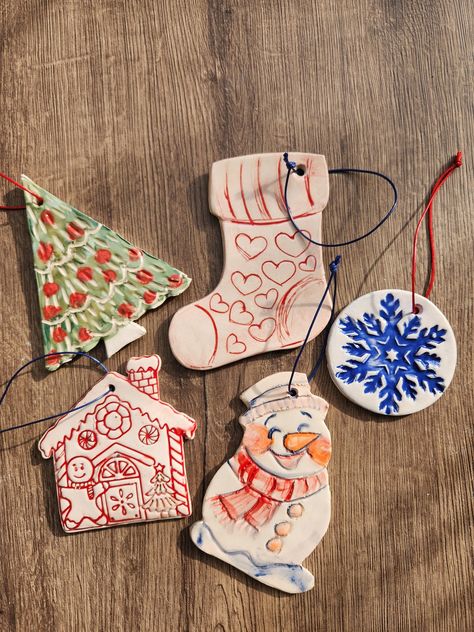 Handmade Ceramic Christmas Ornaments Christmas Wedding Gift Etsy