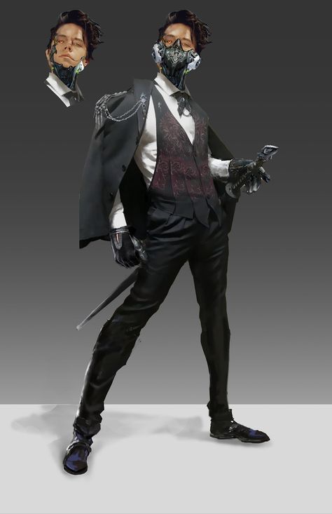 ArtStation - The Gentleman , Pearson Sweeney Sci Fi Formal Suit, Corporate Cyberpunk Character Design, Cyberpunk 2077 Fashion, Cyberpunk Corporate Character, Character Design Suit, Cyberpunk Corporate, Cyberpunk Suit, Sci Fi Suit, Scifi Character Design