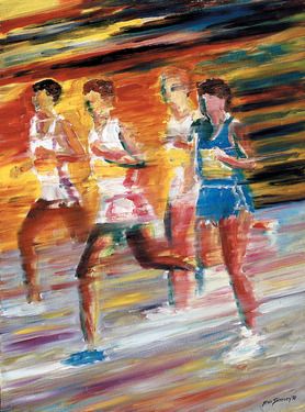 The Sporting Life Collection | Saatchi Art Running Art, Sports Painting, Map Artwork, Paint Photography, Oil Pastel Drawings, Sport Art, Art Folder, Great Paintings, Indian Art Paintings