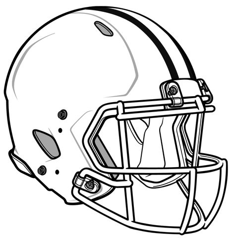 College Football Logos, Football Helmet Design, Football Pro, College Football Helmets, Helmet Drawing, Football Tattoo, Football Coloring Pages, Nfl Football Helmets, Sports Coloring Pages