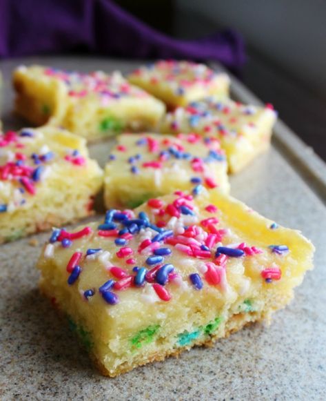 Funfetti Gooey Butter Cake, Confetti Gooey Butter Cake, Ooy Gooy Bars, Ooy Gooy Butter Cake, Ooey Gooey Cake, Ooey Gooey Butter Cake, Microwave Dessert, Recipe Keeper, Gooey Cake