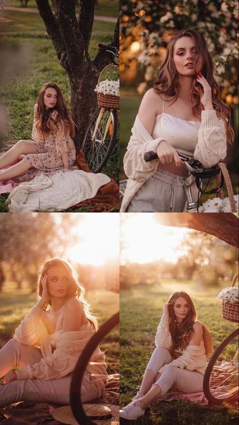 Spring Portrait Photography, Picnic Photography, Fall Photo Shoot Outfits, Preppy Wallpapers, Vsco Wallpaper, Spring Portraits, Map Compass, Creative Fashion Photography, Spring Photoshoot