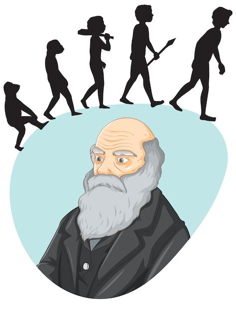 Charles Darwin Evolution, Darwin Evolution, Charles Darwin, Psd Icon, Vector Photo, Evolution, Graphic Resources, Vector Images, Vector Free