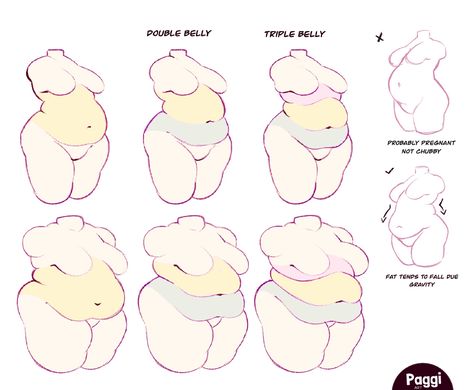 𝐏𝐚𝐠𝐠𝐢 (@paggiart) on X Chubby Drawing Reference, How To Draw Chubby Female, Chubby Reference, Animation Help, Creature Anatomy, Drawing Tricks, رسم كاريكاتير, Ideas Sketch, Body Type Drawing