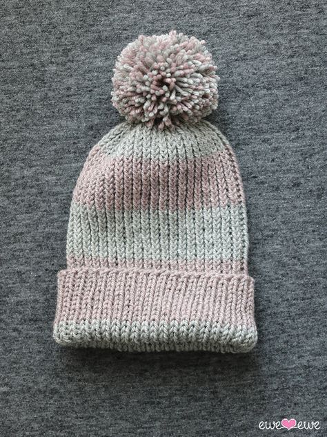 Slouchy beanie knit pattern