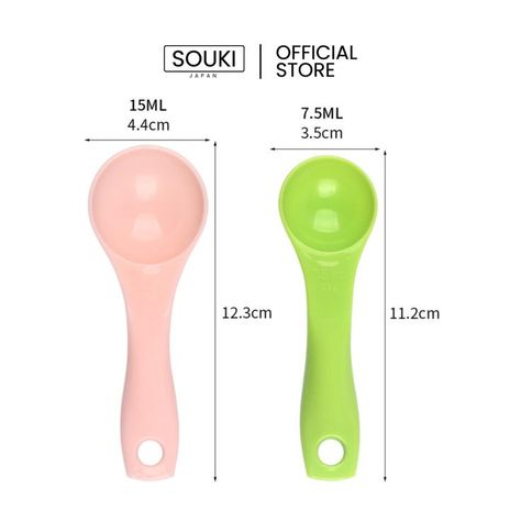 Set sendok takar plastik dengan 5 ukuran berbeda: 1ml, 2.5ml, 5ml, 7.5ml, dan 15ml. Anda tinggal mengombinasikan sendok takar tersebut untuk mendapatkan ukuran lain. Pepper Grinder, Measuring Spoons, Spoon Rest, Measuring Cups, Stuffed Peppers, Tableware