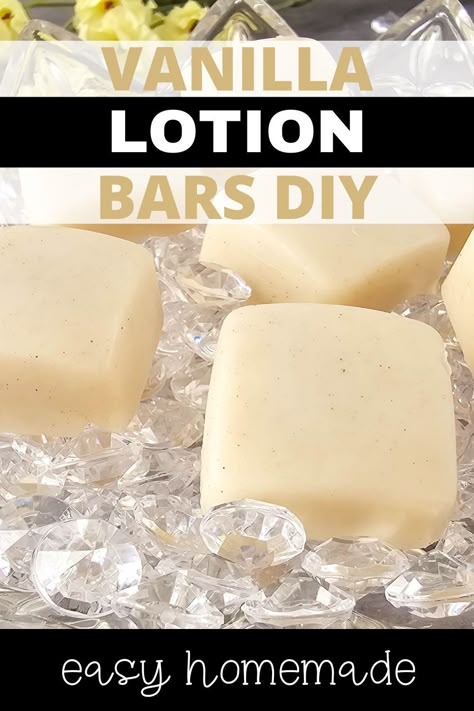 Body Lotion Bars Diy, Lotion Bar Scent Ideas, Magnesium Lotion Bars, Easy Lotion Bars Diy, Winter Lotion Bars Recipe, Homemade Lotion Bars Recipes, Lotion Bar Recipes Non Greasy, Vanilla Bean Lotion, Lotion Bars Packaging