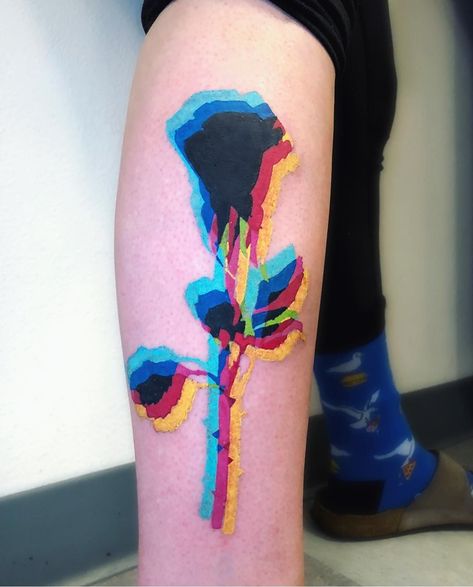 Vaporwave Tattoo Ideas, Glitch Tattoo, Rose Silhouette, Trippy Tattoo, Silhouette Tattoo, Silhouette Tattoos, 3d Tattoo, Gta San Andreas, San Andreas