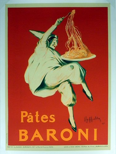 "Pates Baroni" Vintage French Advertising Poster at Smith Galleries Vintage Food Posters, Leonetto Cappiello, Italian Posters, Commercial Art, Vintage Italy, Vintage Advertisement, Food Poster, Advertising Poster, Vintage Cat