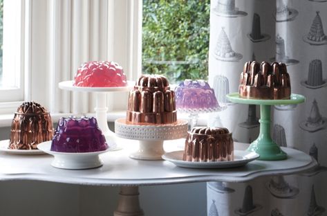 Bompas & Parr: the ultimate jelly recipe Conical Bra, Tupperware Jelly Mould Recipes, Jelly Mould Recipes, Jelly Printing, Jelly Ideas, Victorian Jelly, Retro Jello Molds, 70s Jello Mold, Bompas And Parr