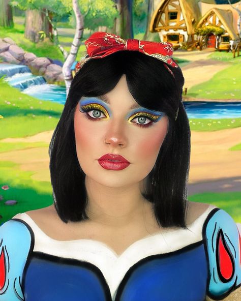 Snow White Costume Makeup, Snow White Makeup Ideas, Snow White Halloween Makeup, Snow White Makeup Looks, Cute Make Up Ideas, Snow White Makeup, Doing My Makeup, Snow White Costume, Disney Princess Snow White