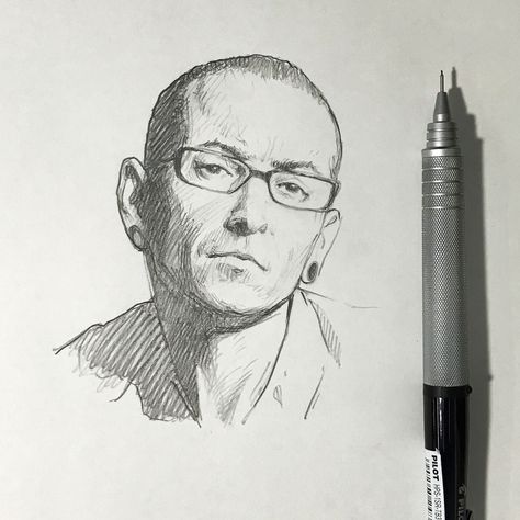 Chester | Kuvshinov Ilya on Patreon Chester Bennington Tattoo, Kuvshinov Ilya, Ilya Kuvshinov, Charles Bennington, Rest Well, Linkin Park Chester, Drawing Tutorials For Beginners, Chester Bennington, 캐릭터 드로잉