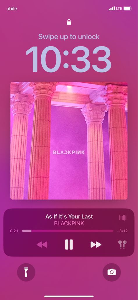 Ios 16 Music Lock Screen, As If Its Your Last Blackpink, Blackpink As If Its Your Last, Iphone Music, As If Its Your Last, Lockscreen Ios, Food Goals, Black Wallpaper, Ios