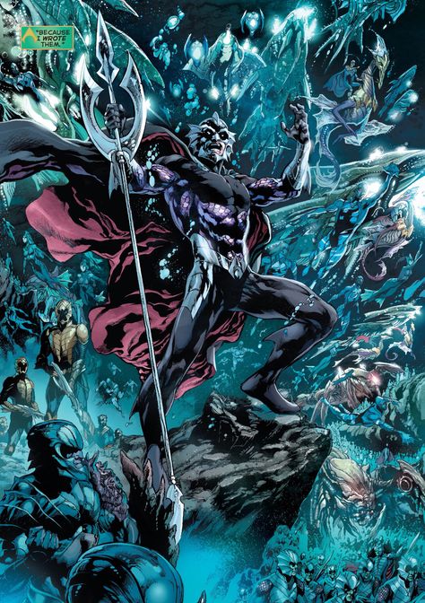 Ocean Master Ocean Master Dc, Aquaman Villains, Aquaman Comic, Ocean Master, Black Manta, Comic Villains, Dc Villains, Bd Comics, Detective Comics