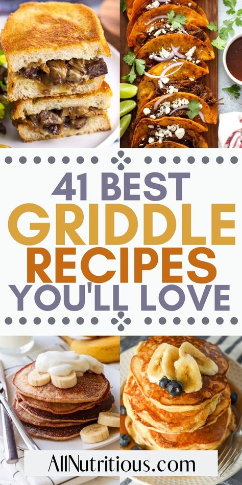 Mini Griddle Recipes, Blackstone Camping Recipes, Pancake Meals, Easy Blackstone Meals, Best Griddle, Outdoor Griddle Recipes, Blackstone Cooking, Griddle Cooking Recipes, Healthy Meal Recipes