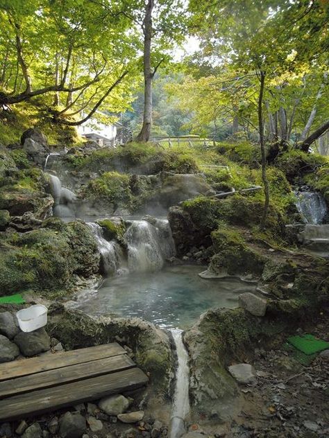 Onsen Ryokan, Onsen Japan, Japanese Onsen, Japanese Hot Springs, Japanese Bath, Japanese Travel, Natural Swimming Pool, Natural Pool, Hot Spring