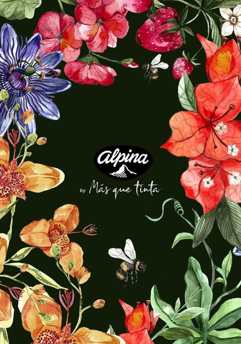 A beautiful campaign in honor of the traditional Antioquia Flower Fair. With watercolor illustrations of Colombian flowers that represented each flavor of Alpina Yogurt. Colombian Flowers, Photoshop Watercolor, Watercolor Illustrations, Flower Illustration, Watercolor Illustration, Watercolor Paper, Yogurt, Photoshop, Illustrations