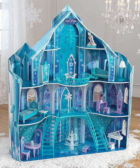 Frozen Ice Crystal Palace Dollhouse #palace#room#ice Frozen Dollhouse, Elsa Castle, Frozen Castle, Frozen Dolls, Best Toddler Gifts, Casa Disney, Frozen Toys, Elsa Doll, Frozen Snowflake