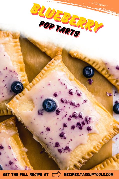 Discover the delightful taste of homemade blueberry pop tarts with this easy recipe. Perfect for a cozy breakfast or a sweet snack, these pop tarts boast a flaky crust filled with a luscious blueberry filling that bursts with flavor. Follow our step-by-step guide to create this classic treat in your own kitchen, and enjoy the satisfaction of fresh, homemade pastries. Indulge in the simple joys of baking and treat yourself to a taste of nostalgia. Easy Pop Tarts, Easy Pop Tart Recipe, Apple Pop Tarts, Blueberry Pop Tarts, Savory Pop Tarts, Pop Tart Recipe, Homemade Pop Tarts Recipe, Blueberry Tart Recipe, Homemade Poptarts