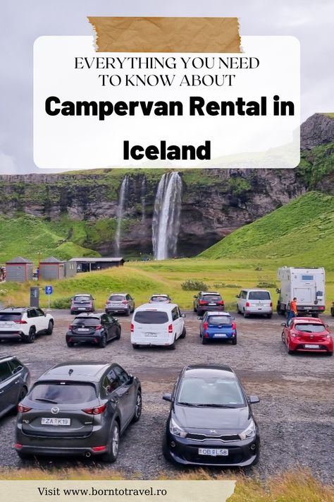 Everything you need to know about Campervan Rental in Iceland 🇮🇸 Iceland Campervan, Campervan Rental, Skogafoss Waterfall, Iceland Travel Guide, Travel Bucket List Ideas, Iceland Adventures, Tips For Flying, National Road, Places To Rent