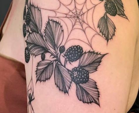 Pinecone Tattoo, Blackberry Tattoo, Collar Tattoo, Luna Moth Tattoo, Purple Flower Tattoos, Thorn Tattoo, Fruit Tattoo, Spider Web Tattoo, Tattoo Themes