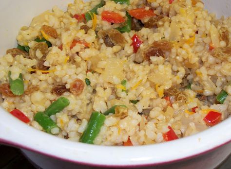 Rice Pilaf - Alton Brown Vegetable Rice Pilaf, Brown Rice Pilaf, Brown Recipe, Vegetable Rice, Alton Brown, Rice Pilaf, Brown Rice, Soul Food, Fried Rice