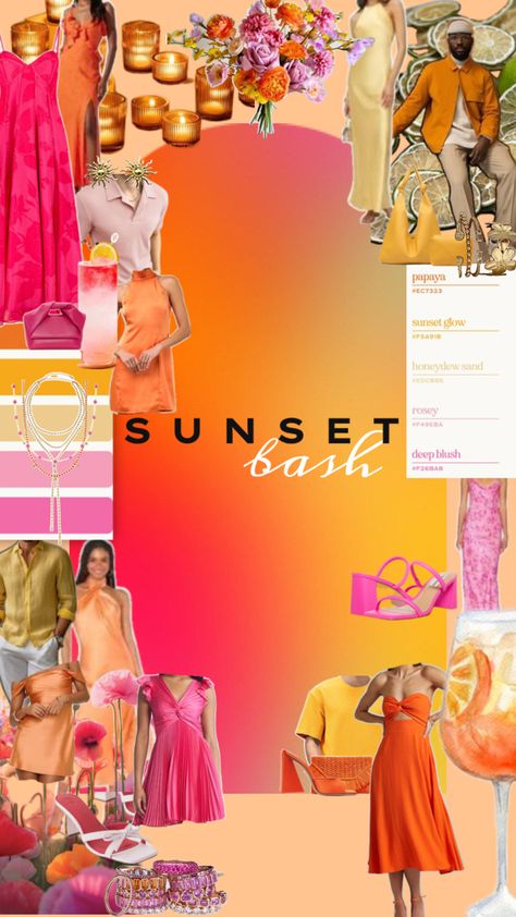 Birthday and farewell bash. Sunset theme. Sunset Theme, Home Ac, Birthday Theme, New Beginnings, Blush, Birthday, Instagram