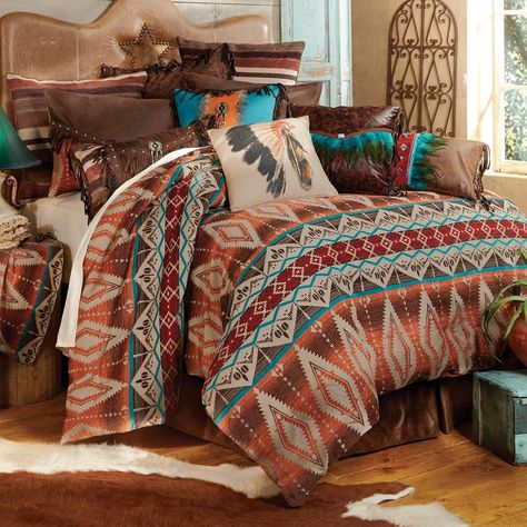 Amazon.com: Black Forest Decor Sonoran Sky Western Bed Set - King - Southwestern Bedding Linens: Gateway Western Bed, Southwestern Bedding, Western Bedding Sets, Rustic Bedding Sets, Western Bedrooms, Western Bedroom Decor, Western Bedding, Western Furniture, Rustic Bedding