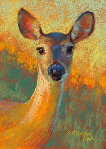 Soft Pastel Animal Drawing, Chalk Pastel Art, Soft Pastels Drawing, Soft Pastel Art, Deer Illustration, Chalk Pastel, Pastel Artwork, Pastel Sec, Oil Pastel Paintings