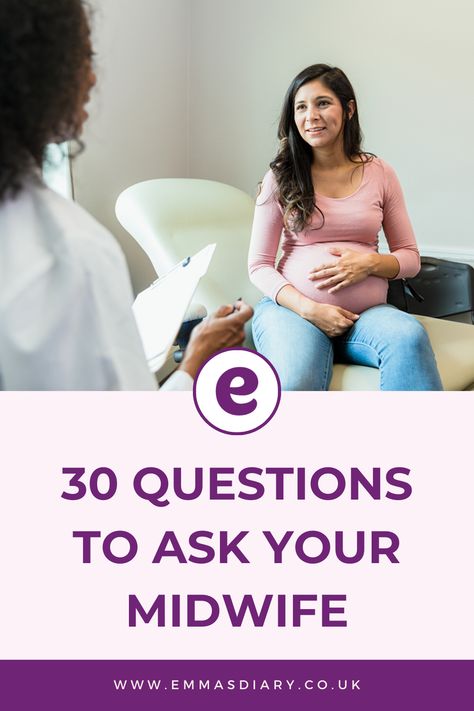 Not sure what to ask your midwife? Take a look at these 30 questions to ask your midwife! Baby Boy Nicknames, Pregnancy Freebies, Baby Gender Predictor, Pregnancy Due Date Calculator, 4 Weeks Pregnant, 11 Weeks Pregnant, Top Baby Girl Names, 19 Weeks Pregnant