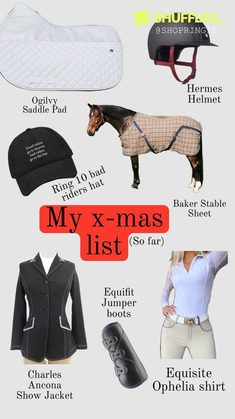 #outfitinspo #beauty #christmas #christmaslist #preppy #preppychristmas #xmaslist #equestrian #showjumping #equestrianaesthetic #equestrianfashion Equestrian Christmas, Equestrian Aesthetic, Distressed Baseball Cap, Equestrian Fashion, Preppy Christmas, Show Jackets, Bar Ring, Equestrian Outfits, Riding Outfit