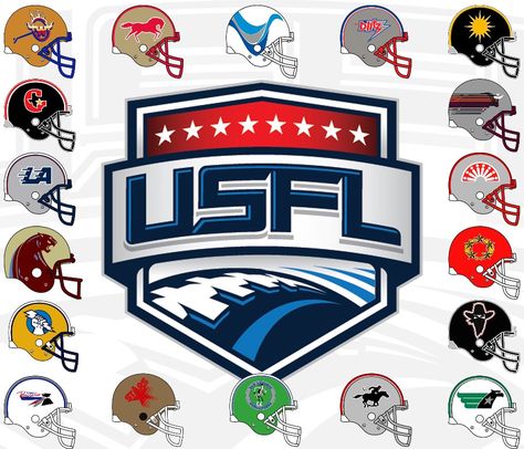 Usfl Football, Dish Room, World Football League, Electric Football, Nfl Uniforms, Nfl Football Helmets, Pro Football Teams, Sunday Night Football, Canadian Football