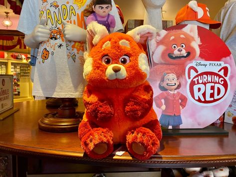 Turning Red Toys, Panda Head, Disney Merch, Turning Red, Downtown Disney, Purple Leggings, Hoodie Cardigan, Red Cardigan, Red Panda