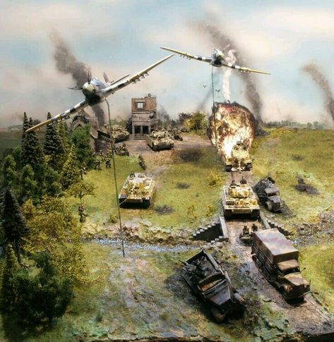 Ww2 Diorama, Perang Dunia Ii, Model Warships, Scale Model Ships, Military Wallpaper, Airplane Fighter, Military Action Figures, Model Maker, Wargaming Terrain