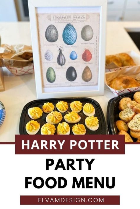 Simple Party Food Ideas, Hogwarts Food, Harry Potter Party Food, Harry Potter Themed Food, Harry Potter Food Ideas, Harry Potter Feast, Harry Potter Dinner, Simple Party Food, Harry Potter Desserts