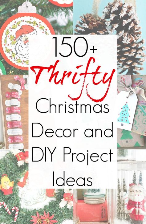 Not feeling very festive for the holidays yet? Maybe this AMAZING collection of over 150 ideas for Thrifty Christmas Decor will put you in the holiday spirit...without breaking the bank. From upcycling to dollar store ideas, to using what you already have at home. You'll go from "meh" to Merry in no time! #thriftyChristmas #Christmascraftideas #Christmasdecorideas #Christmasathome #festivedecor #Homefortheholidays #thriftyChristmasdecor #upcycledChristmas Thrifty Christmas, Diy Project Ideas, Windmill Decor, Thrift Store Decor, Shiny Brite Ornaments, Diy Advent Calendar, Holiday Projects, Christmas Countdown, Diy Holiday