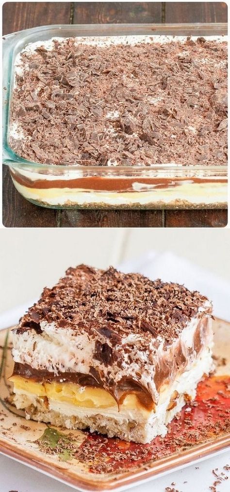 crazy name for a dessert, but it’s one of the best desserts you’ll ever have, it’s mostly a pudding dessert with a crunchy pecan bottom crust. The Best Desserts, Pudding Dessert, Desserts Keto, Best Desserts, Pudding Desserts, Yummy Sweets, Food Cakes, How Sweet Eats, Eat Dessert