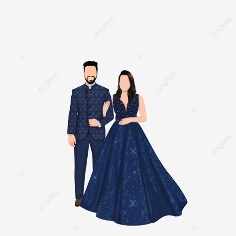 Indian Wedding Outfits Illustration, Indian Couple Dancing Illustration, Indian Wedding Caricature Couple, Sangeet Caricature Couple, Sangeet Couple Illustration, Wedding Elements Png, Indian Wedding Drawing, Sangeet Template, Sangeet Caricature