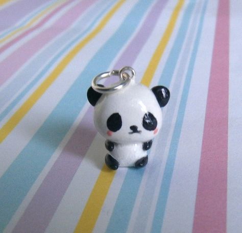 Tiny Panda, Panda Charm, Kawaii Panda, Most Beautiful Animals, Clay Charms, Cute Panda, Panda Bear, Animals Beautiful, Floral Rings