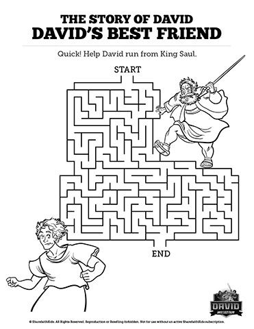 Daniel And Nebuchadnezzar Dream Craft, Nebuchadnezzar's Dream Craft, David And Jonathan Friendship, Nebuchadnezzar's Dream, Sunday School Activity Sheets, Bible Activity Sheets, Bible Mazes, David And Saul, David Bible