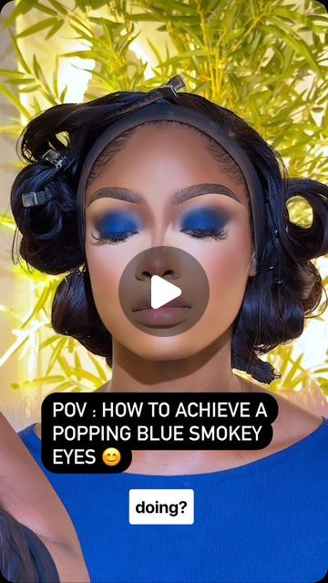 Navy Blue Eyeshadow Looks, Makeup For Blue Dress, Navy Blue Eyeshadow, Blue Makeup Ideas, Eye Trends, Blue Eyeshadow Looks, Blue Smokey Eye, Dark Blue Eyes, Wedding Guest Makeup