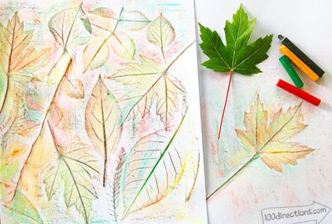 Make all kinds of pretty leaf rubbing art Rubbings Art Ideas, Leaf Print Art For Kids, Leaf Rubbing Art, Leaf Rubbings Preschool, Leaf Rubbing Art Preschool, Leaf Rubbing Art Kids, Magic Crayon Leaf Rubbing Watercolor Resist, Leaf Rubbing, Leaf Print Art